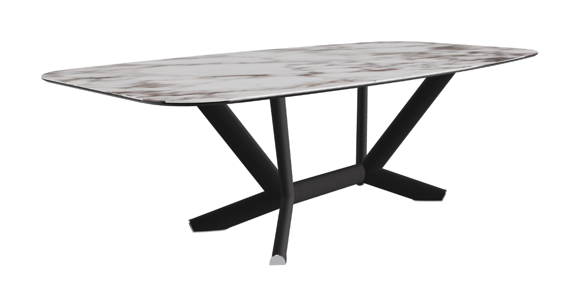 Cattelan Italia Planer Keramik Barrel Shaped Dining Table 200 & 240