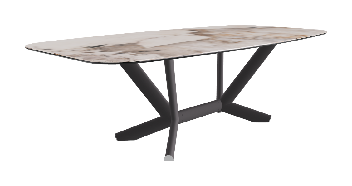 Cattelan Italia Planer Keramik Barrel Shaped Dining Table 200 & 240