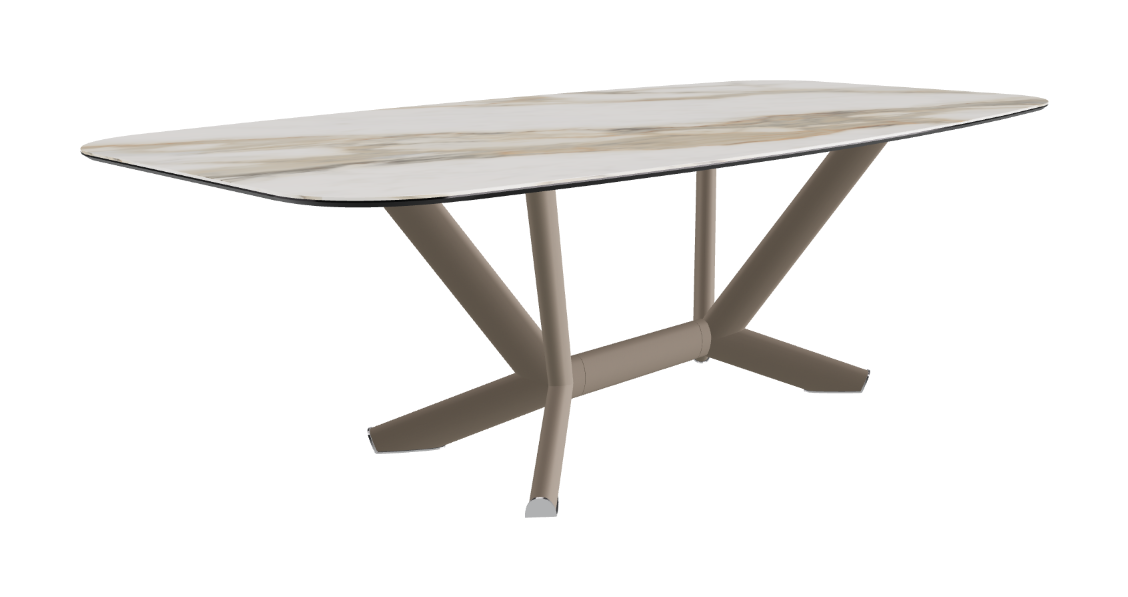 Cattelan Italia Planer Keramik Barrel Shaped Dining Table 200 & 240