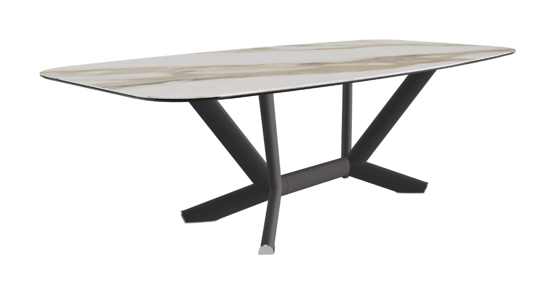 Cattelan Italia Planer Keramik Barrel Shaped Dining Table 200 & 240