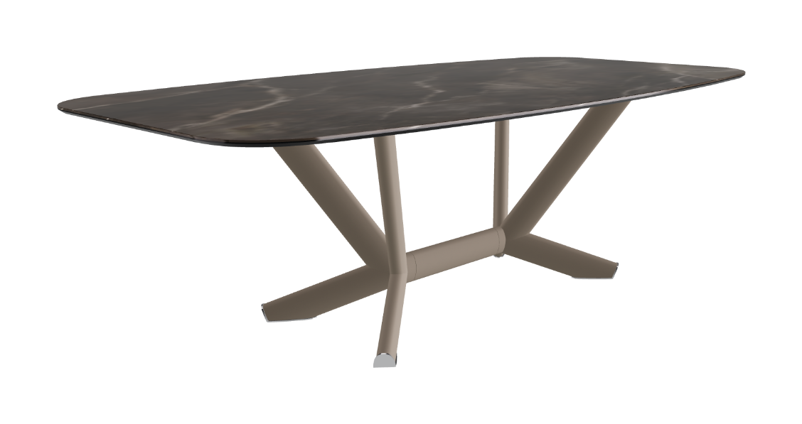 Cattelan Italia Planer Keramik Barrel Shaped Dining Table 200 & 240
