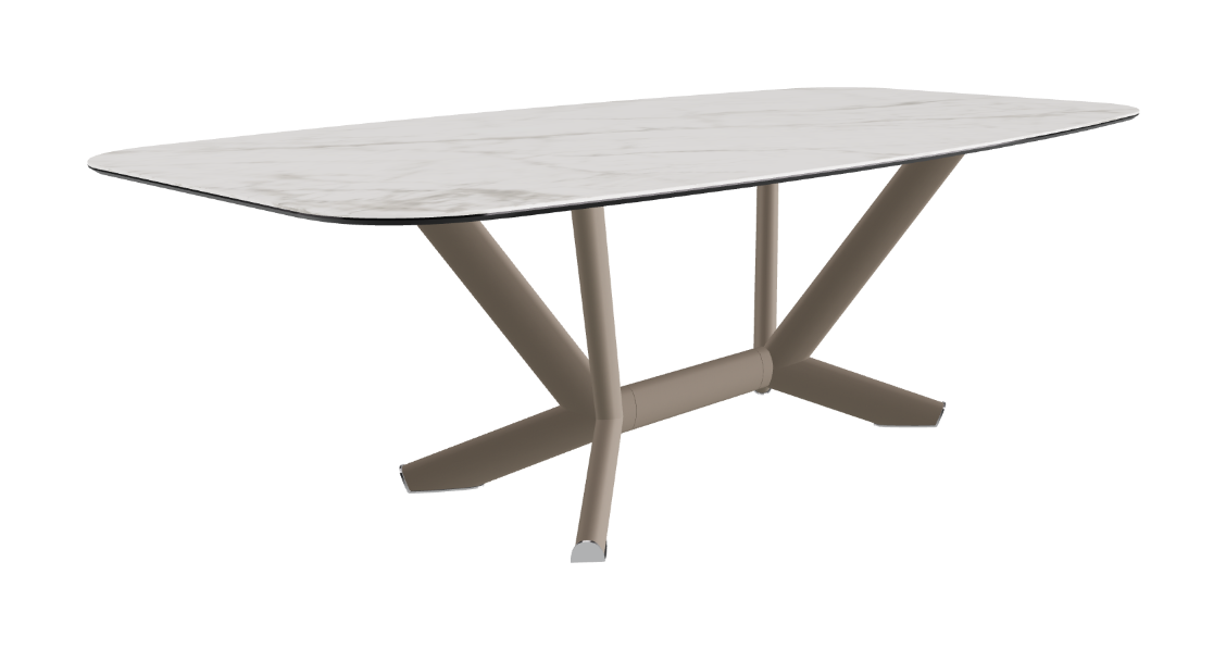 Cattelan Italia Planer Keramik Barrel Shaped Dining Table 200 & 240