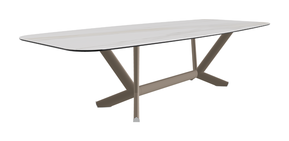 Cattelan Italia Planer Keramik Barrel Shaped Dining Table 300 & 320