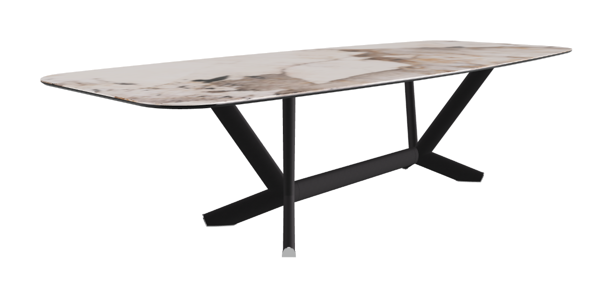 Cattelan Italia Planer Keramik Barrel Shaped Dining Table 300 & 320