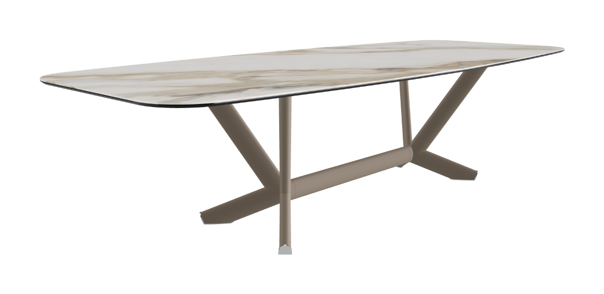 Cattelan Italia Planer Keramik Barrel Shaped Dining Table 300 & 320