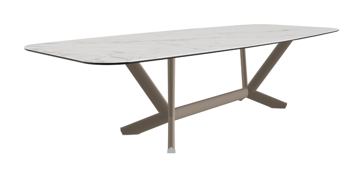 Cattelan Italia Planer Keramik Barrel Shaped Dining Table 300 & 320