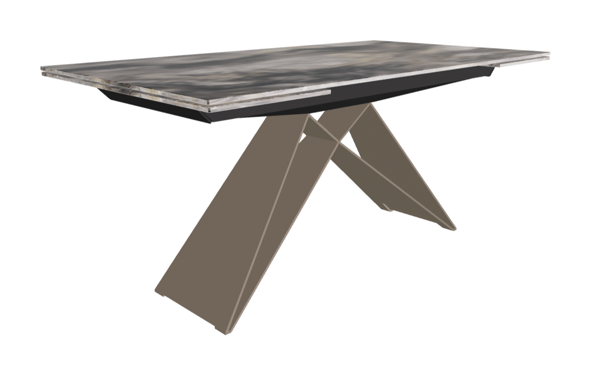 160-236×90×75h_CrystalArt Orobico Marble_Titanium Embossed_Closed