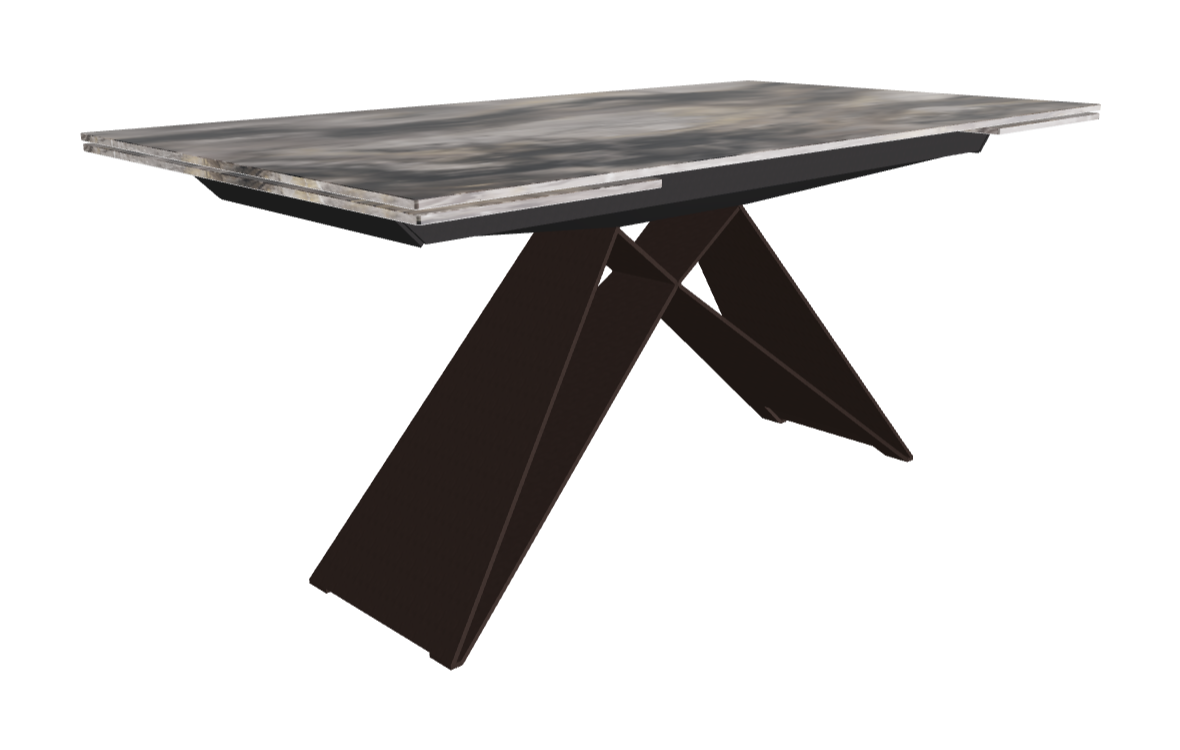160-236×90×75h_CrystalArt Orobico Marble_Bronze Embossed_Closed