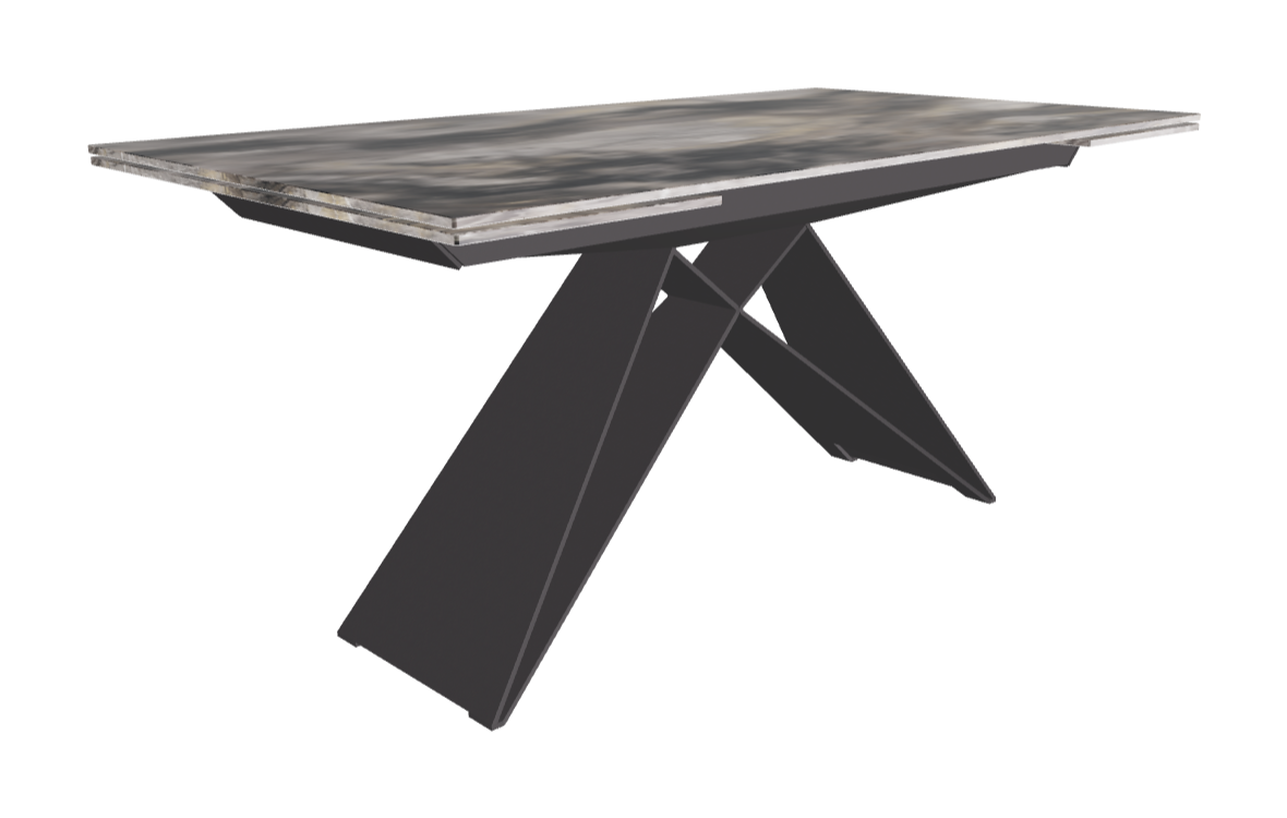 160-236×90×75h_CrystalArt Orobico Marble_Graphite Embossed_Closed
