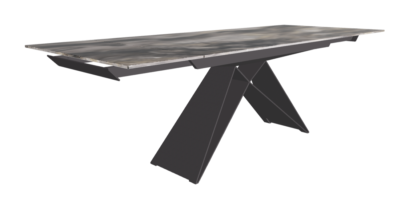 160-236×90×75h_CrystalArt Orobico Marble_Graphite Embossed_Extended
