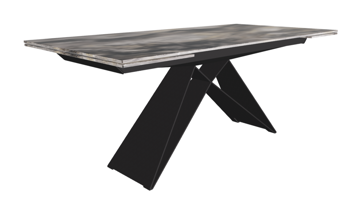 182-258×90×75h_CrystalArt Orobico Marble_Black Embossed_Closed