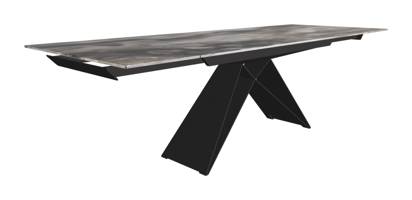 182-258×90×75h_CrystalArt Orobico Marble_Black Embossed_Extended