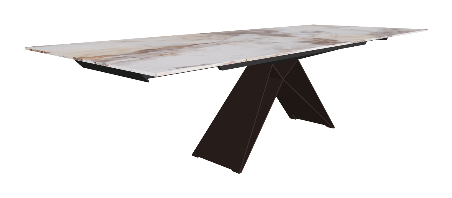 200-294×106×75h_CrystalArt Cotopaxi Marble_Bronze Embossed_Extended