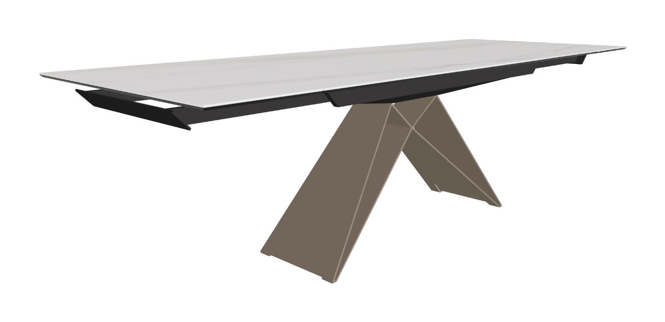 182-258x90x75h Rectangle Shaped_Glossy Golden Calacatta_Titanium Embossed_Extended