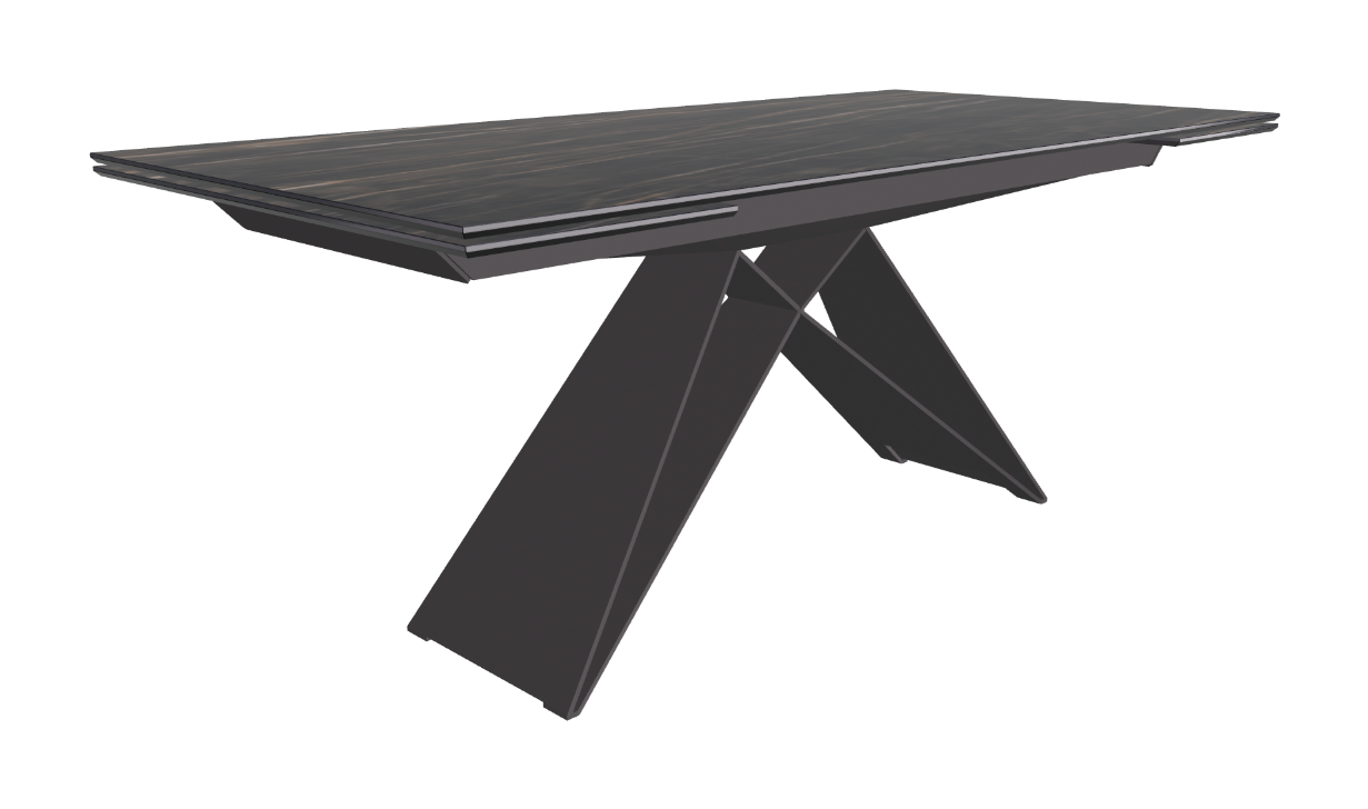 182-258x90x75h Rectangle Shaped_Glossy Portoro_Graphite Embossed_Closed