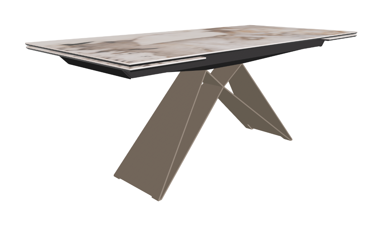 182-258x90x75h Rectangle Shaped_Corcovado_Titanium Embossed_Closed