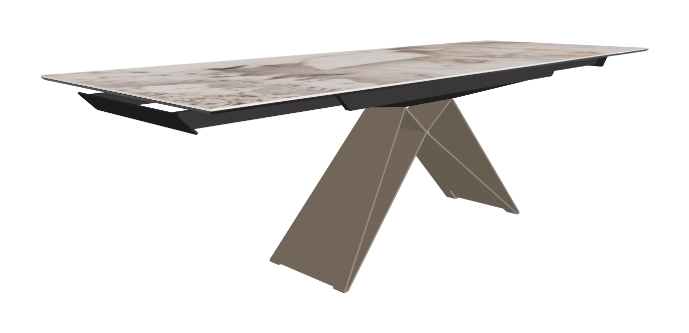 182-258x90x75h Rectangle Shaped_Corcovado_Titanium Embossed_Extended