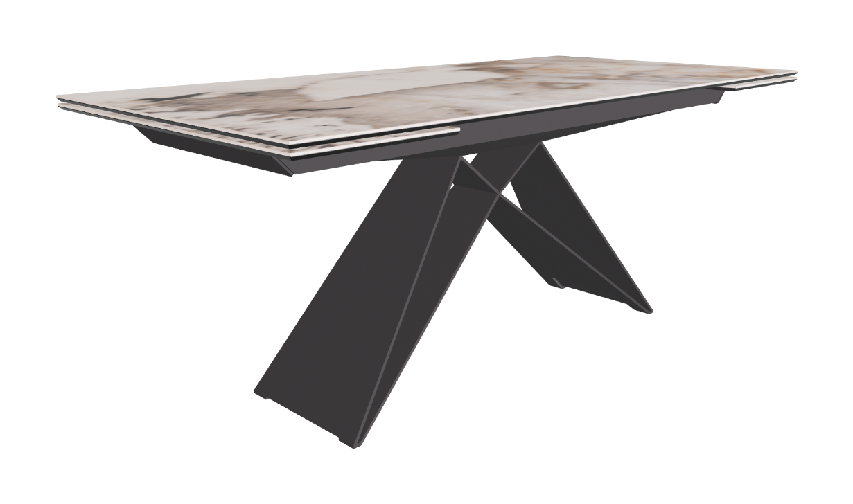 182-258x90x75h Rectangle Shaped_Corcovado_Graphite Embossed_Closed