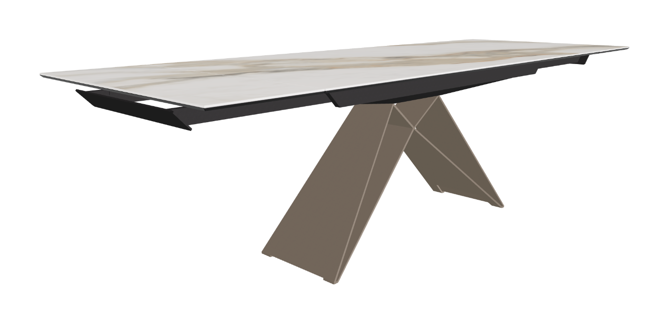 182-258x90x75h Rectangle Shaped_Matt Borghini Calacatta_Titanium Embossed_Extended