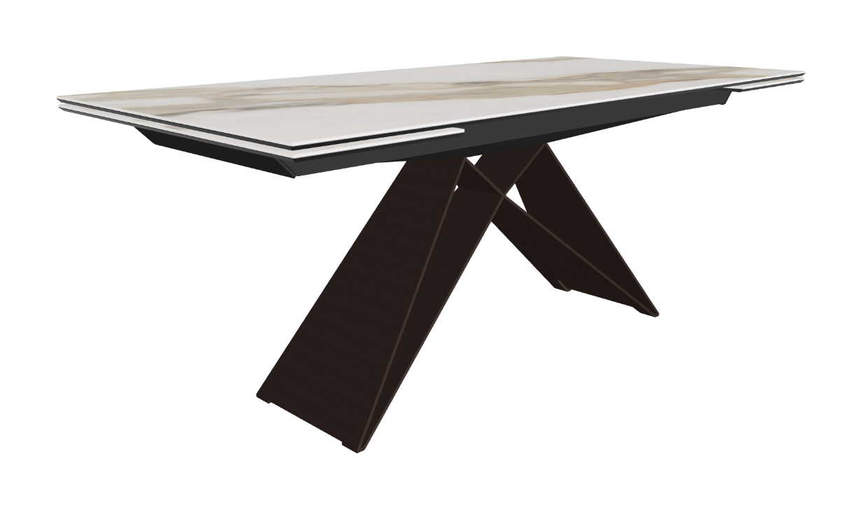182-258x90x75h Rectangle Shaped_Matt Borghini Calacatta_Bronze Embossed_Closed