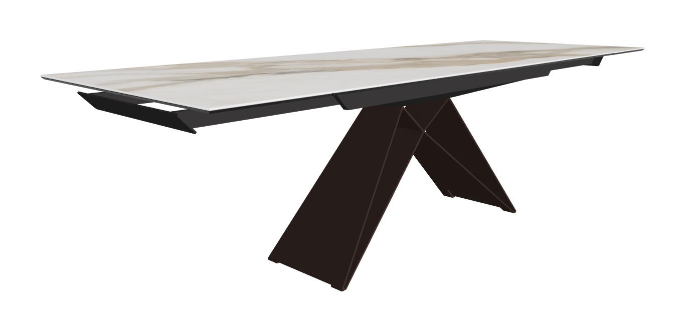 182-258x90x75h Rectangle Shaped_Matt Borghini Calacatta_Bronze Embossed_Extended