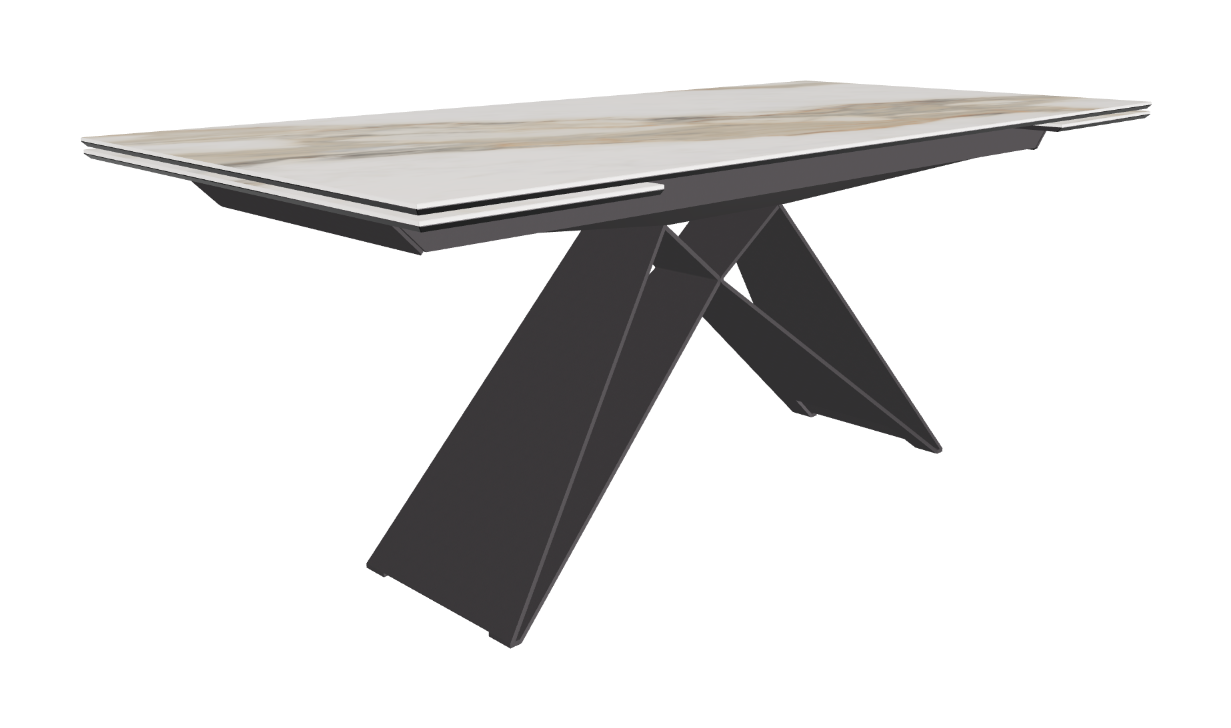 182-258x90x75h Rectangle Shaped_Matt Borghini Calacatta_Graphite Embossed_Closed