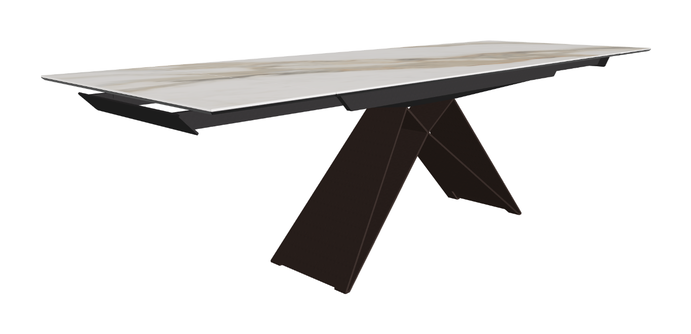 182-258x90x75h Rectangle Shaped_Glossy Borghini Calacatta_Bronze Embossed_Extended