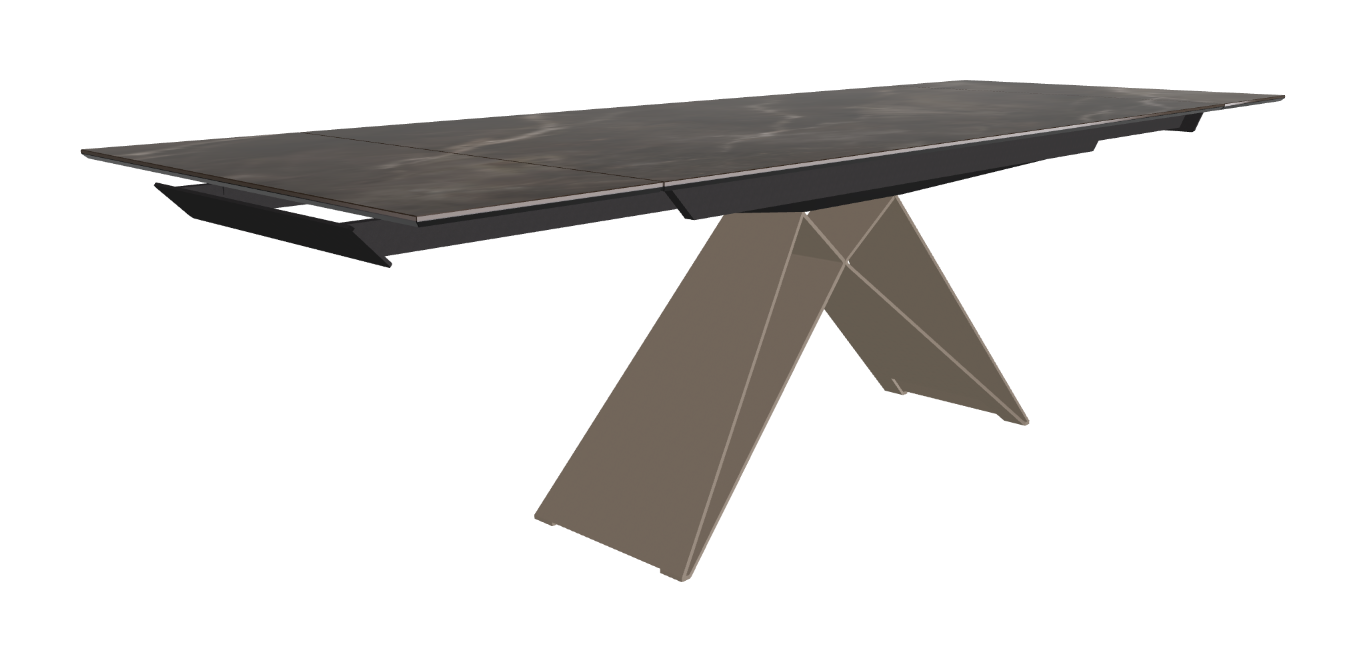 182-258x90x75h Rectangle Shaped_Andromeda_Titanium Embossed_Extended
