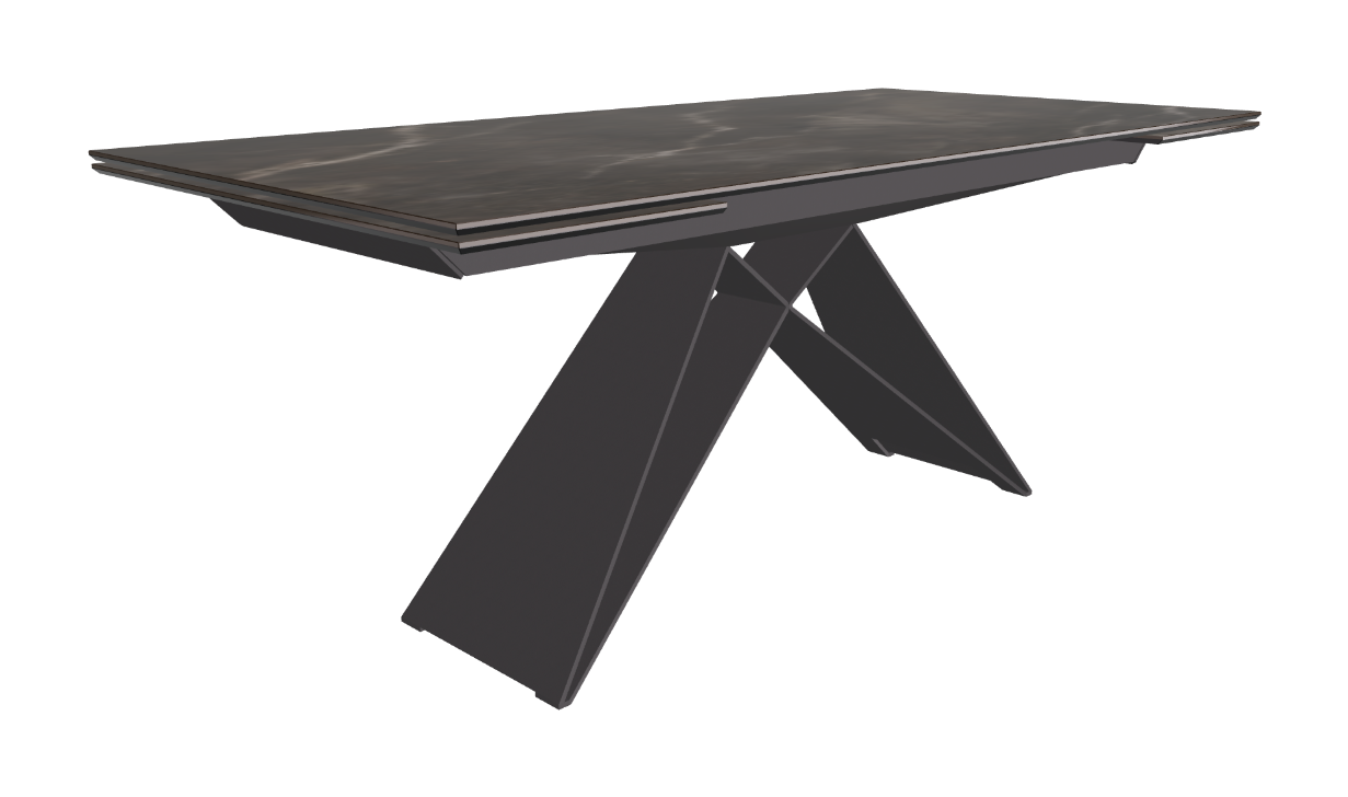 182-258x90x75h Rectangle Shaped_Andromeda_Graphite Embossed_Closed