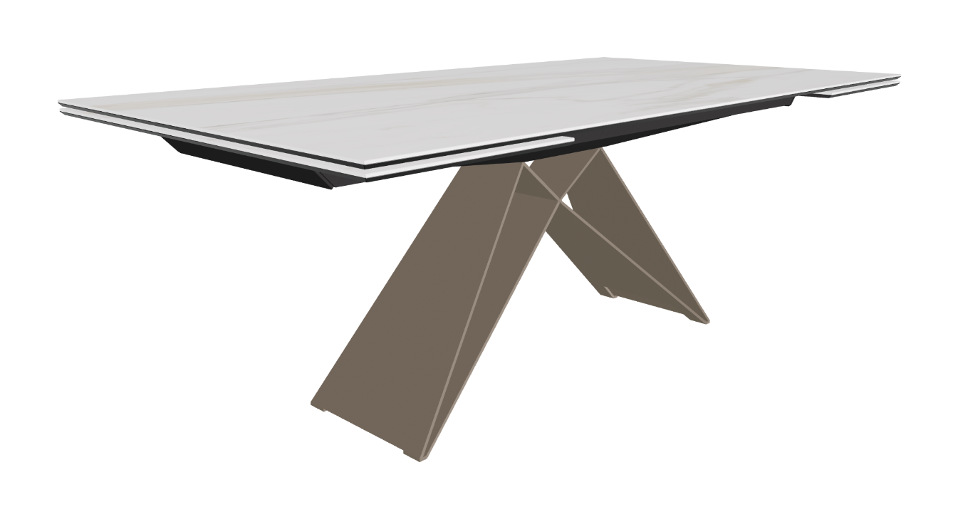 200-294x106x75h Rectangle Shaped_Matt Golden Calacatta_Titanium Embossed_Closed