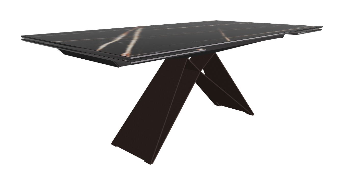 200-294x106x75h Rectangle Shaped_Glossy Sahara Noir_Bronze Embossed_Closed