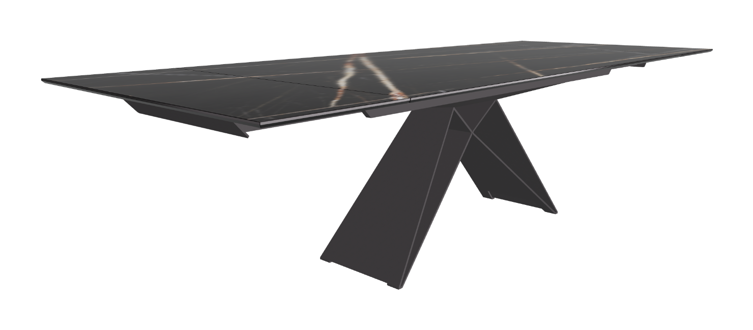 200-294x106x75h Rectangle Shaped_Glossy Sahara Noir_Graphite Embossed_Extended