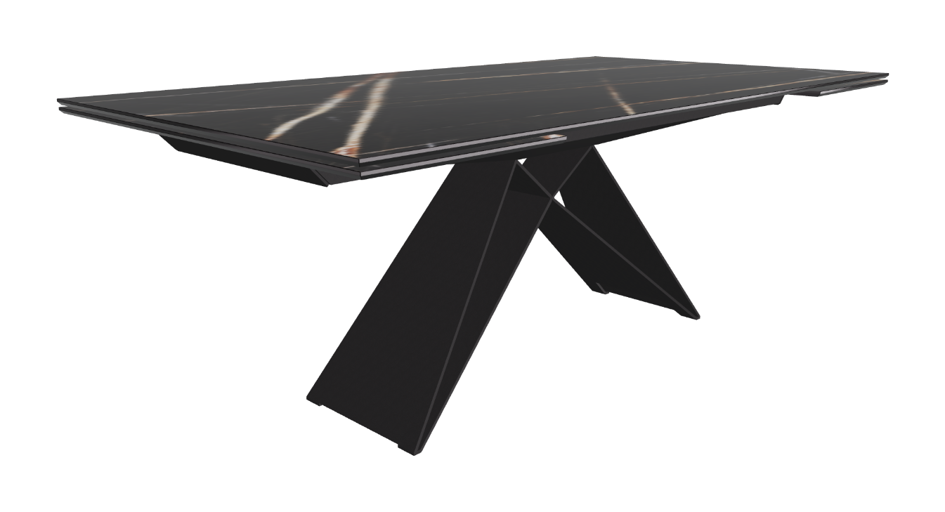 200-294x106x75h Rectangle Shaped_Glossy Sahara Noir_Black Embossed_Closed