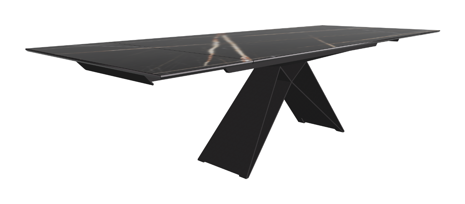 200-294x106x75h Rectangle Shaped_Glossy Sahara Noir_Black Embossed_Extended