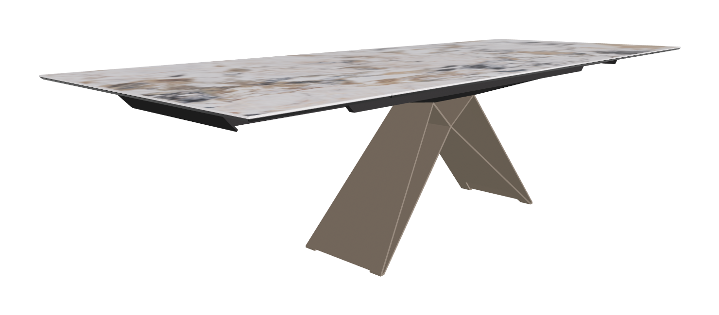 200-294x106x75h Rectangle Shaped_Makalu_Titanium Embossed_Extended