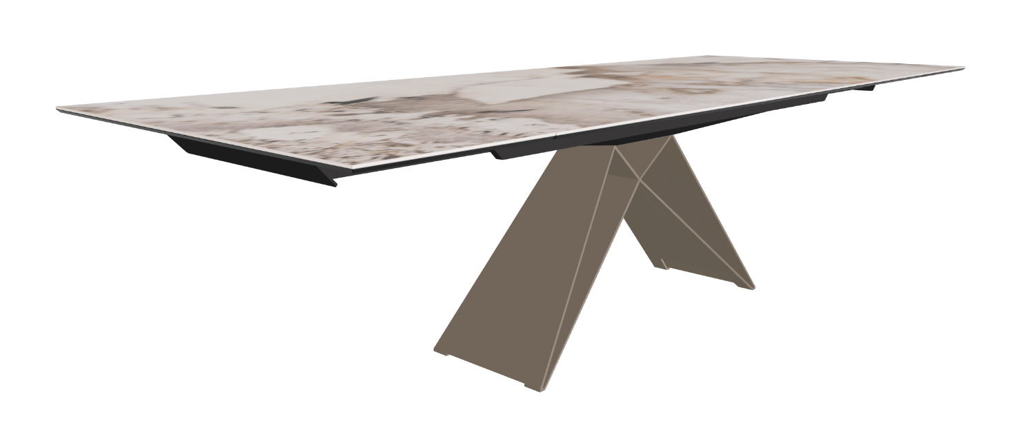 200-294x106x75h Rectangle Shaped_Corcovado_Titanium Embossed_Extended