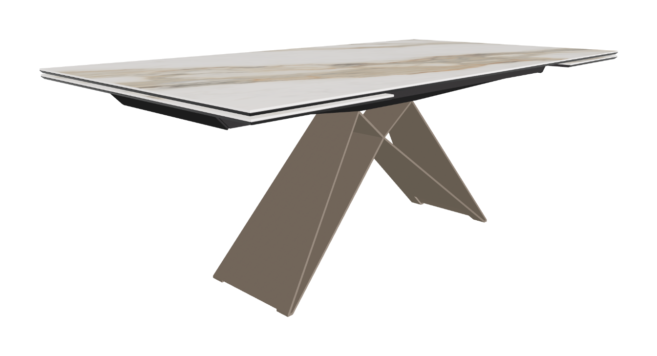 200-294x106x75h Rectangle Shaped_Matt Borghini Calacatta_Titanium Embossed_Closed