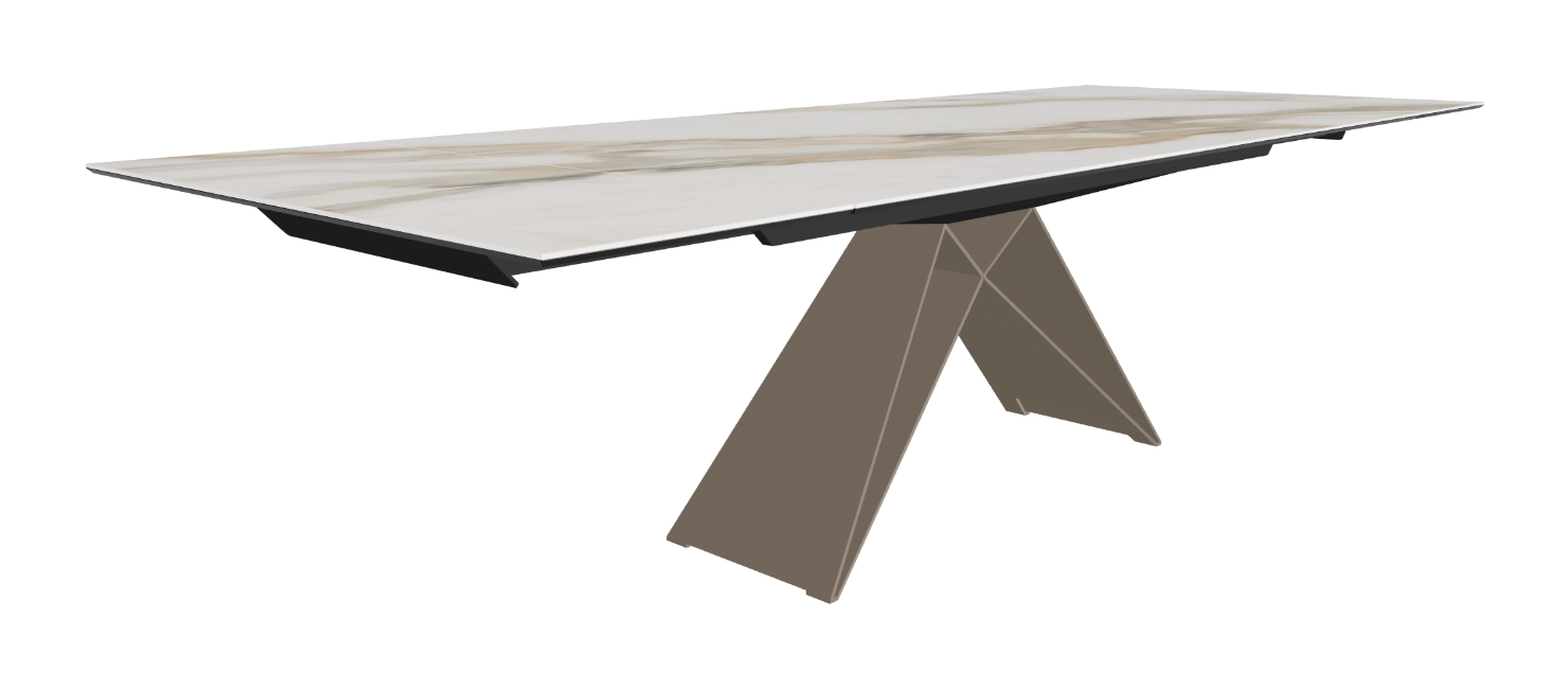 200-294x106x75h Rectangle Shaped_Matt Borghini Calacatta_Titanium Embossed_Extended