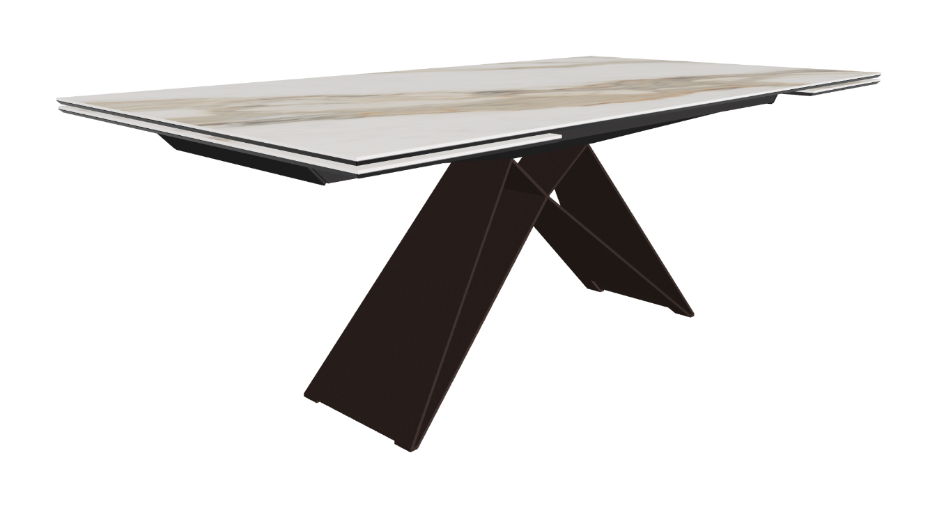 200-294x106x75h Rectangle Shaped_Matt Borghini Calacatta_Bronze Embossed_Closed