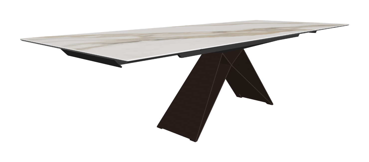 200-294x106x75h Rectangle Shaped_Matt Borghini Calacatta_Bronze Embossed_Extended