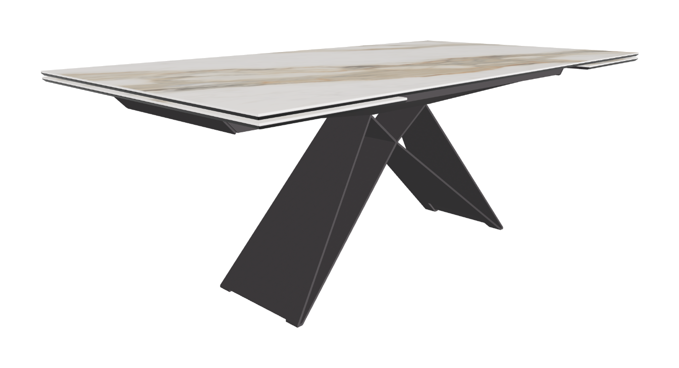 200-294x106x75h Rectangle Shaped_Matt Borghini Calacatta_Graphite Embossed_Closed