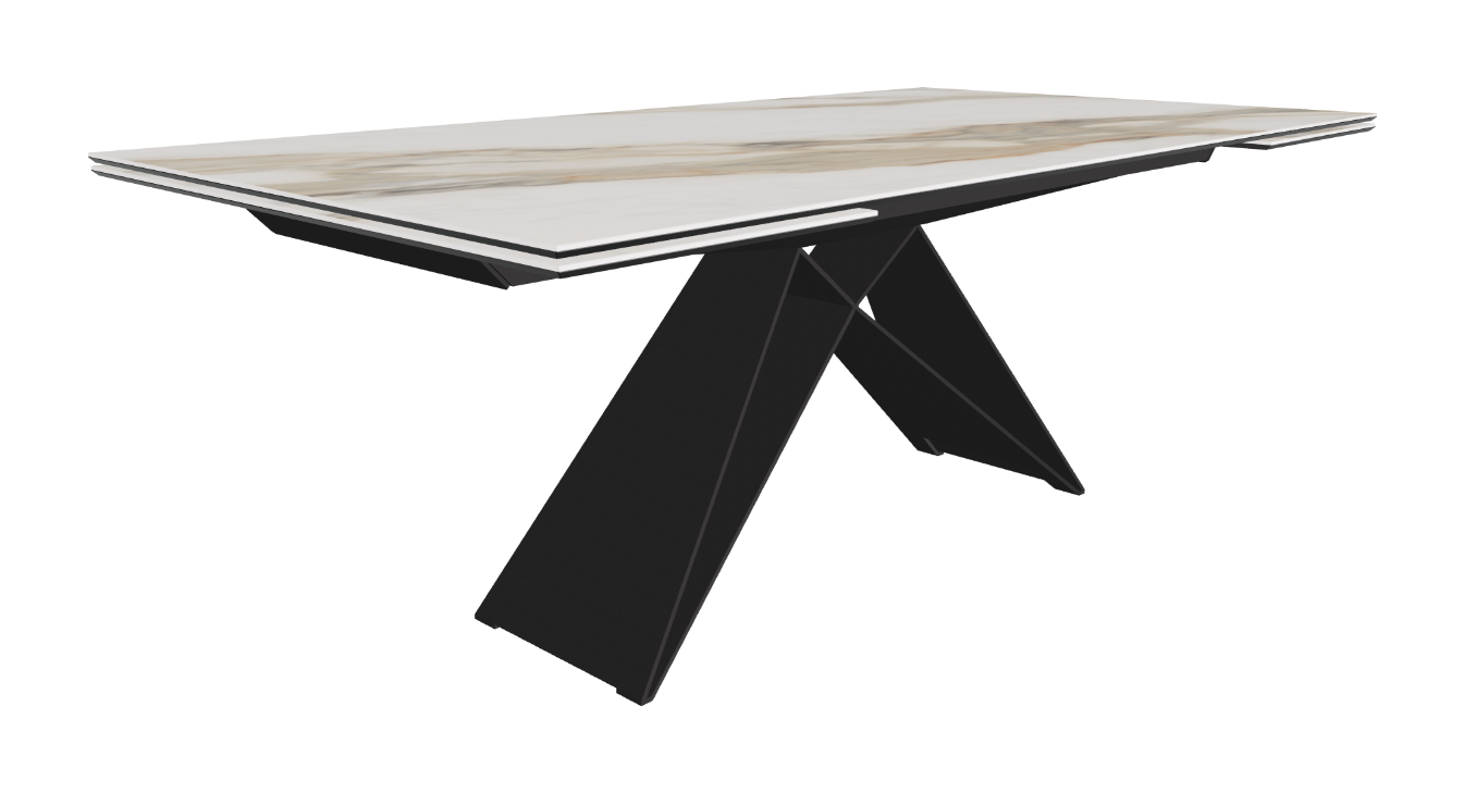 200-294x106x75h Rectangle Shaped_Matt Borghini Calacatta_Black Embossed_Closed