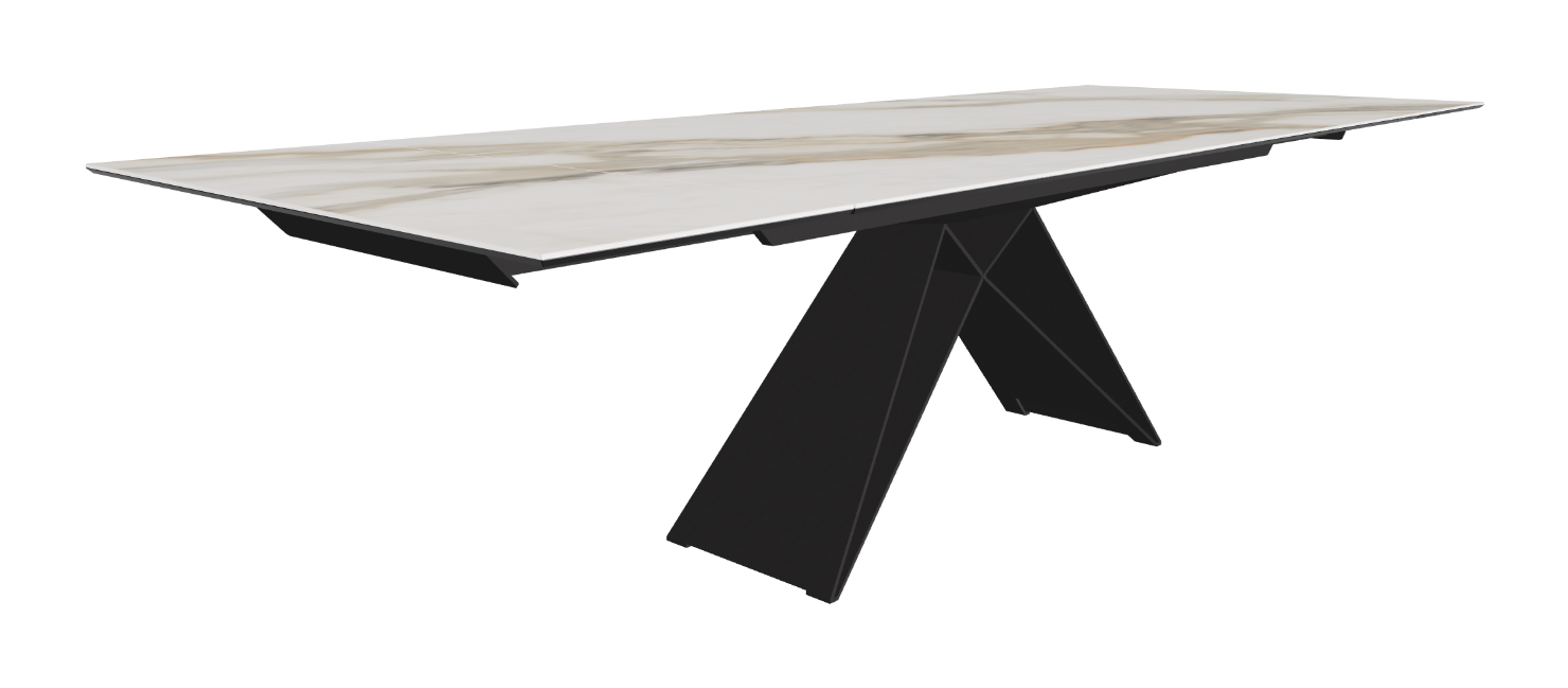 200-294x106x75h Rectangle Shaped_Matt Borghini Calacatta_Black Embossed_Extended