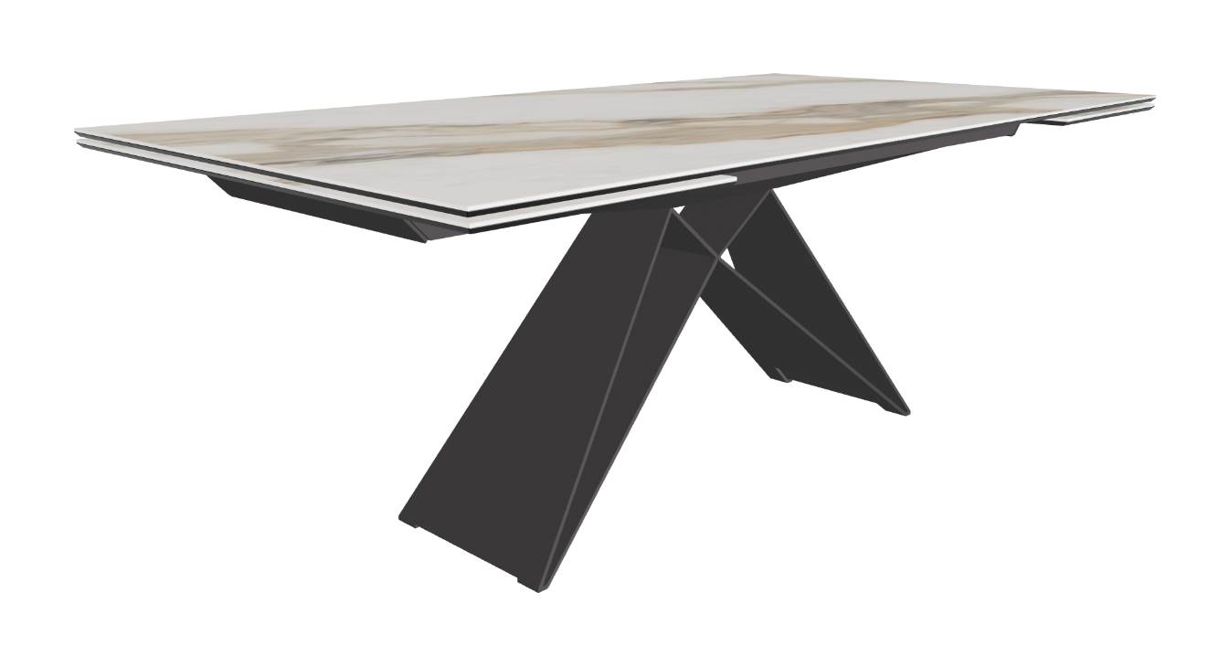 200-294x106x75h Rectangle Shaped_Glossy Borghini Calacatta_Graphite Embossed_Closed