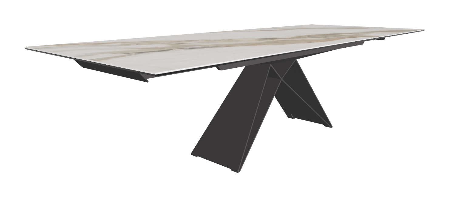 200-294x106x75h Rectangle Shaped_Glossy Borghini Calacatta_Graphite Embossed_Extended