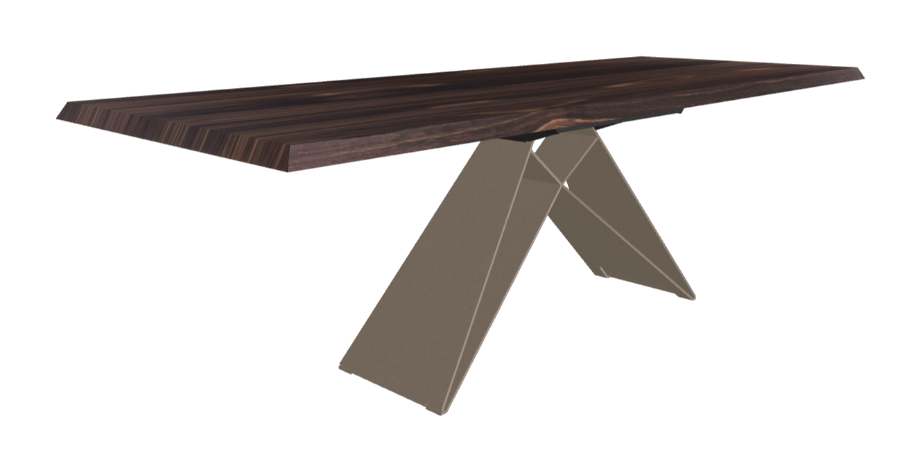 160-237×90×75h_Burned Oak_Titanium Embossed_Extended