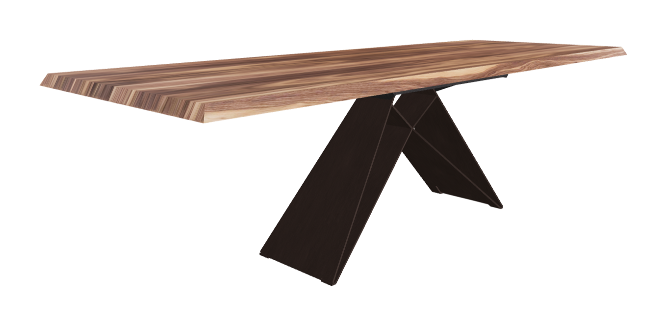 180-257×90×75h_Canaletto Walnut_Bronze Embossed_Extended