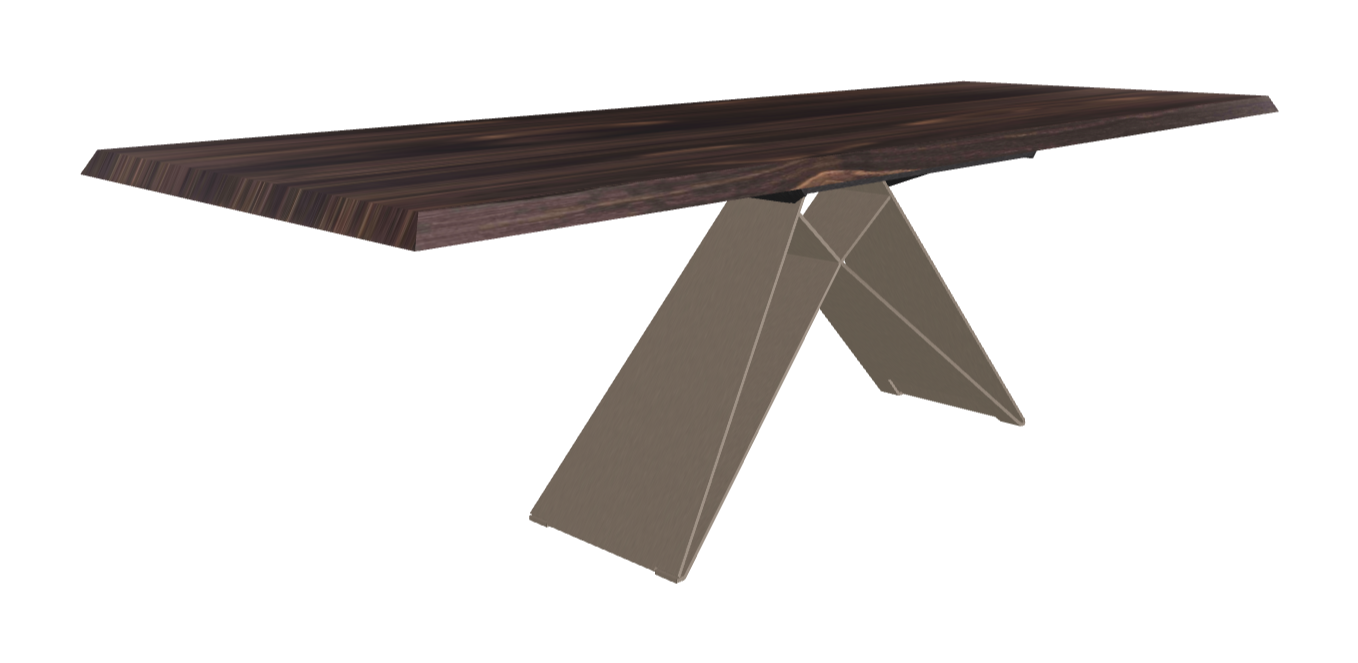 180-257×90×75h_Burned Oak_Titanium Embossed_Extended