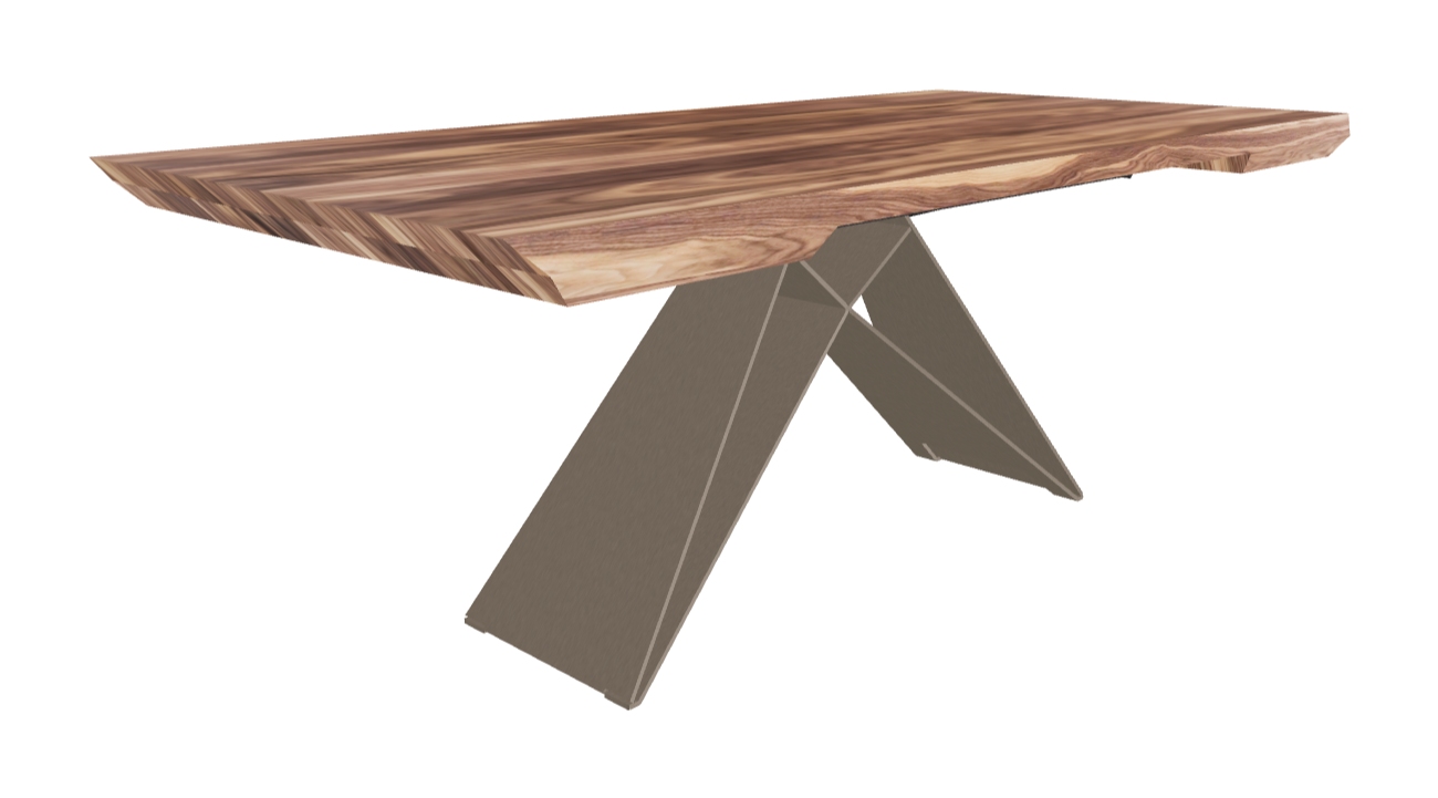 200-277×100×75h_Canaletto Walnut_Titanium Embossed_Closed