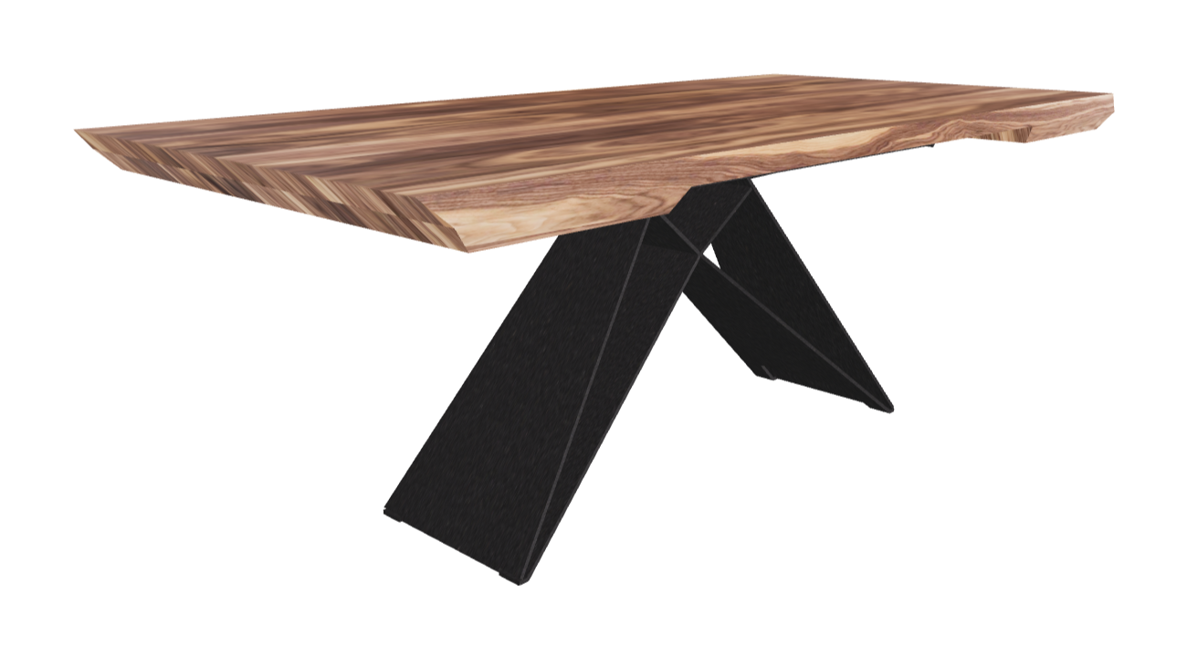 200-277×100×75h_Canaletto Walnut_Black Embossed_Closed